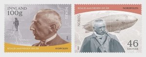 Norway Norwegen Norvège 2022 Amundsen North Pole set of 2 stamps MNH