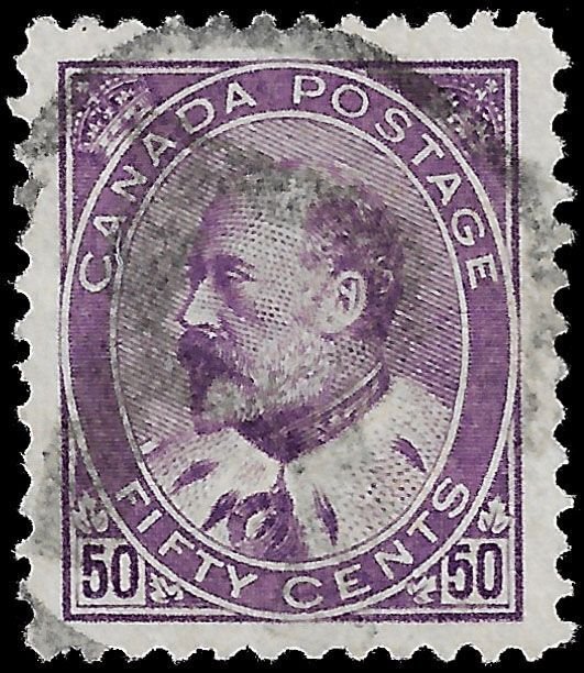 Canada 1908 Sc 95 U vf Edward VII high value