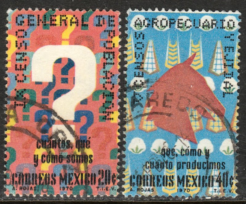 MEXICO 1024-1025 Census. Used. VF. (303)