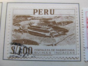 A11P28F81 Peru Peru 1952-53 1s Fine Used Stamp-