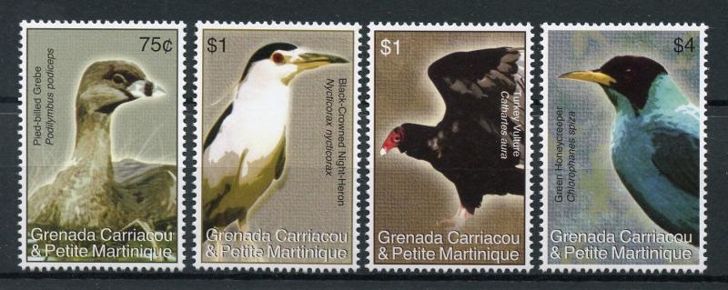 Grenadines Grenada 2007 MNH Beautiful Birds of Caribbean 4v Set Vultures Stamps