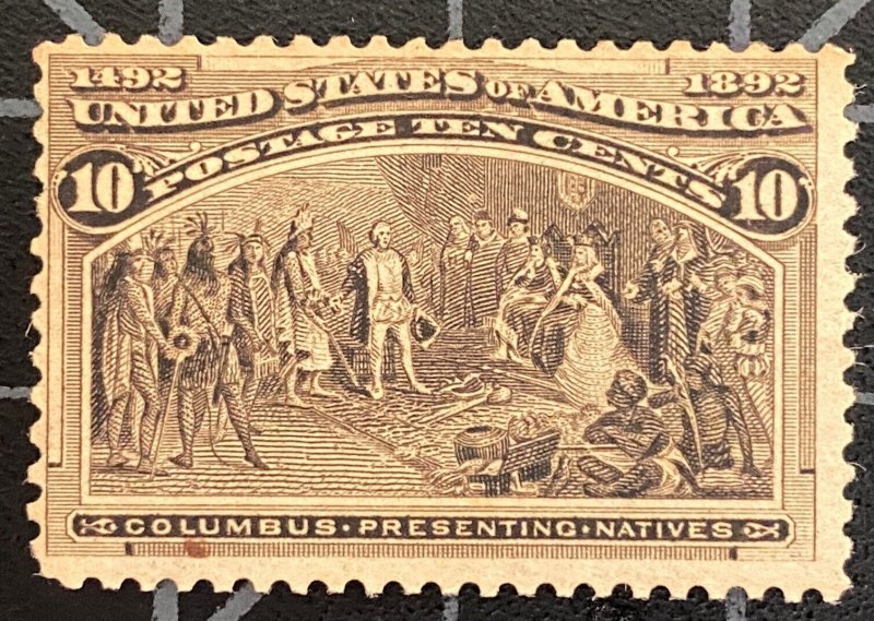 US Stamps - SC# 237 - MNH - Toned & Stained - Catalog Value $265.00