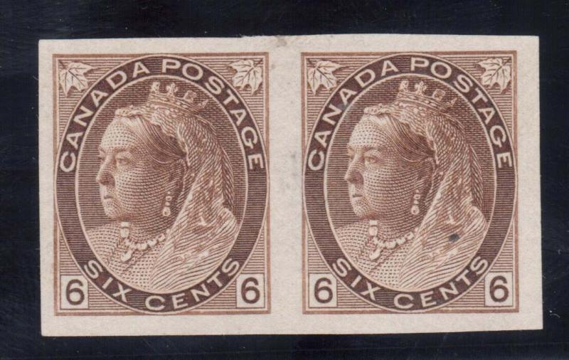 Canada #80a XF Mint Imperforate Pair 