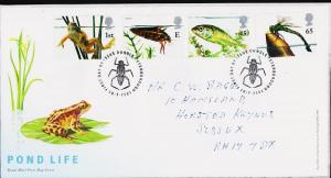 Great Britain. FDC.2001. Pond Life. Fine Used