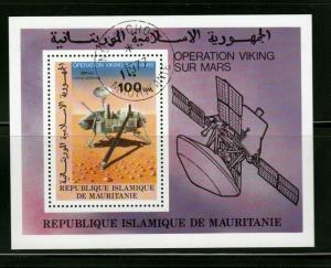 Space Viking Mars Satellite Souvenir sheet Islamique de Mauritanie Republic u26