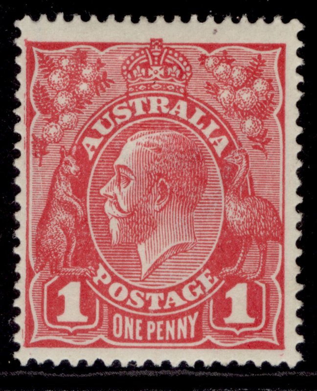 AUSTRALIA GV SG21cc, 1d pale carmine, M MINT. Cat £14. 