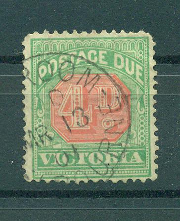 Australia State Victoria sc# J28 used cat value $21.00