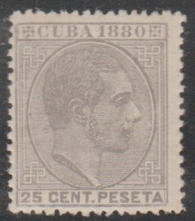 ​1880 Cuba Stamps Sc 91 King Alfonso Spain  NEW