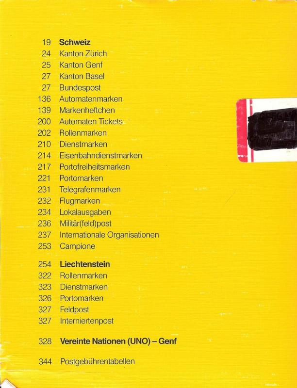 Michel - Schweiz/Lichtenstein-Spezial-Katalog 1994,