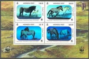 2000 Mongolia 3126-29VB Horses 5,00 €