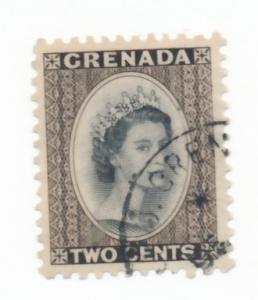 Grenada 1953  Scott 173 used - 2c, Queen Elizabeth II