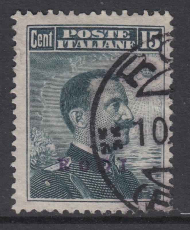 ITALY - Egeo - Rodi 15 cent. n.4