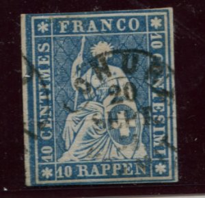 SWITZERLAND   21 vf   USED