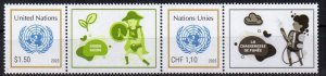 UN NY 2023 Climate Change Conference Scott 1327 MNH stamp with label: 5th row