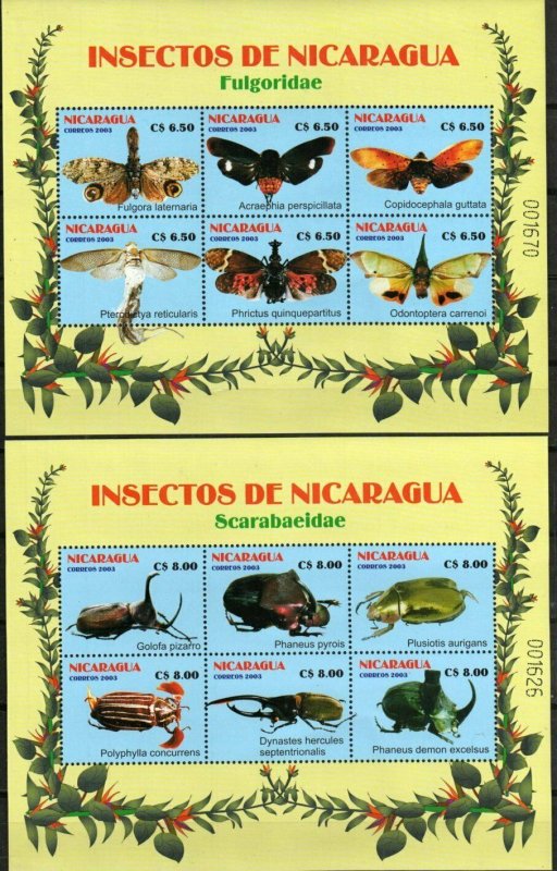 Nicaragua Stamp - Insects of Nicaragua Stamp - NH