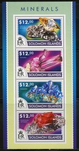 SOLOMON ISLANDS 2015 MINERALS  SHEET   MINT NH