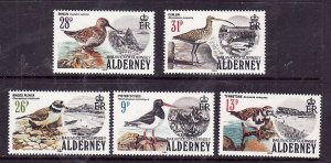 Alderney-Sc#13-17-unused NH set-Birds-id6-1984-