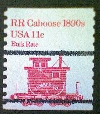 United States, Scott #1905a, used(o), 1984,  Caboose of 1890s  11¢