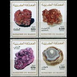 MOROCCO 1974 - Scott# 313-4A Minerals Set of 4 NH toned
