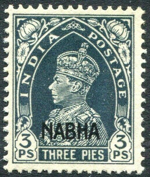 NABHA-1941-45 3p Slate Sg 95 MOUNTED MINT V30991