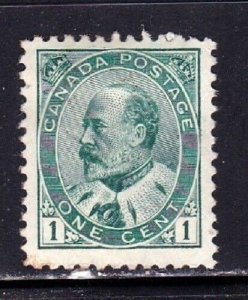 Canada stamp #104, MH OG, SCV $27.50, small mark by nose