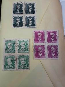 Brazil Used Stamp Block Lot