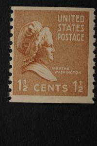 United States #840 Martha Washington Coil 1939 MNH