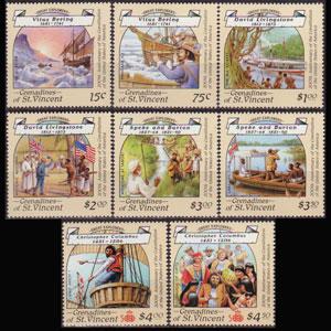 ST.V.G. 1988 - Scott# 596-603 Explorers Set of 8 NH