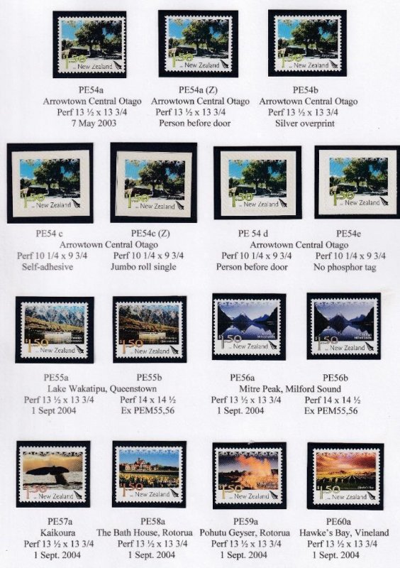 NEW ZEALAND 2003-2012 VF-MNH DEFINITIVES &  S/SHEETS POST OFFICE FRESH