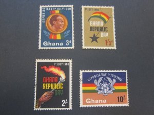 Ghana 1960 Sc 78-81 set FU