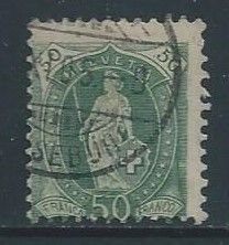 Switzerland #109 Used 50c Helvetia - Perf 11 1/2 x 11