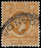 EAST AFRICA AND UGANDA   #43 USED (6)