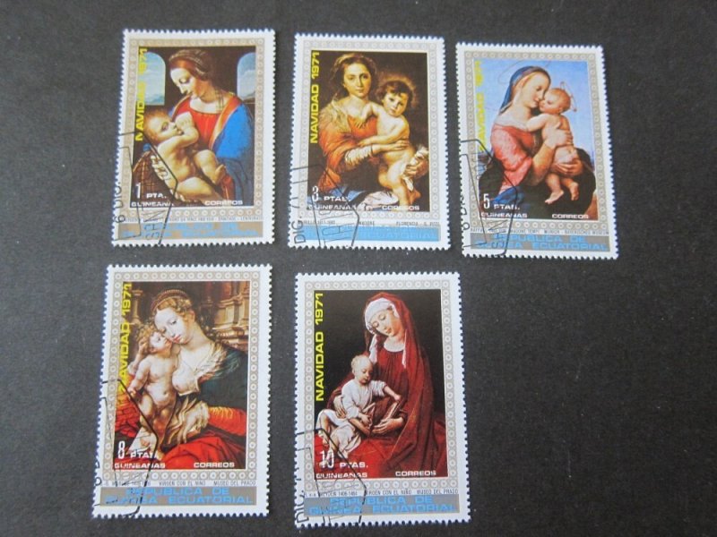 Equatorial Guinea 197 Sc 1233-7 Christmas Religion set MNH