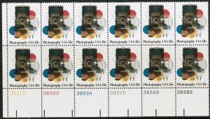 1978 Photography Plate Block Of 12 15c Postage Stamps, Sc# 1758, MNH, OG