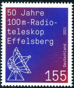 2021 Germany Effelsberg Radio Telescope (Scott 3212) MNH