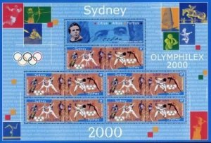France 2000 MNH Mini Sheet Stamps Scott 2783-2784 Sport Olympic Games Cycling