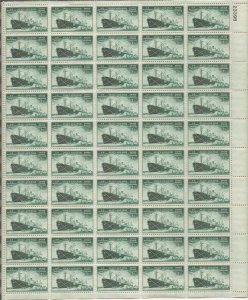 US Stamp - 1946 Merchant Marines - 50 Stamp Sheet   #939