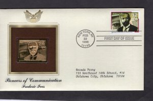 3063 Frederic Ives, FDC PCS Gold Replica addressed