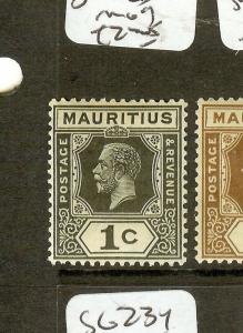 MAURITIUS  (P2609B)  KGV  1C  SG223  MOG