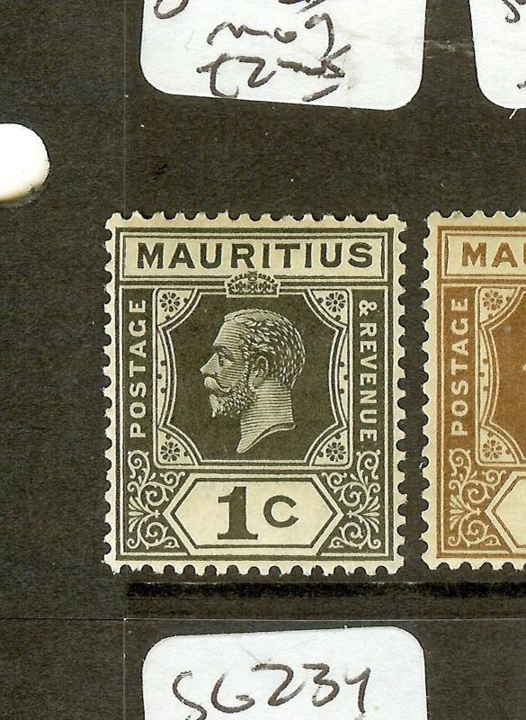 MAURITIUS  (P2609B)  KGV  1C  SG223  MOG