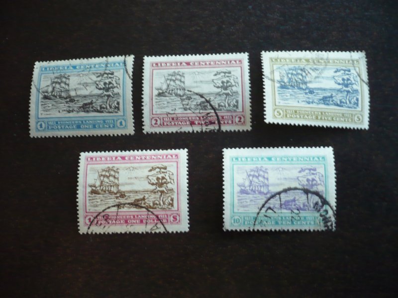 Stamps - Liberia - Scott# 209-213 - CTO Set of 5 Stamps