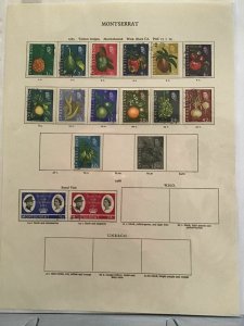 Montserrat 1964-65 stamps pages R27535