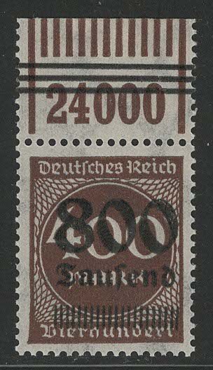 Germany Reich Scott # 265, mint nh, variation OPD + rotary print