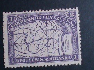 ​1896-VENEZUELA STAMP-SC# 141- 125 YEARS OLD-MAP OF VENEZUELA MINT -STAMP-VF