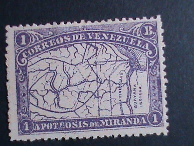 ​1896-VENEZUELA STAMP-SC# 141- 125 YEARS OLD-MAP OF VENEZUELA MINT -STAMP-VF