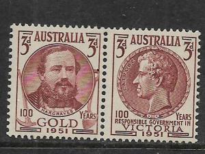 AUSTRALIA, 245A ,MINT HINGED, PAIR, GOVERNOR OF VICTORIA