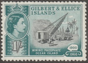 Gilbert & Ellice,  Scott#68,  mint, hinged,  mining, 1,