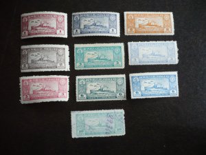 Stamps - Paraguay - Scott# C39-C47,C49- Mint Hinged & Used Part Set of 10 Stamps