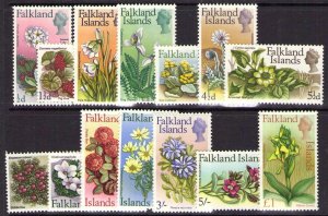 FALKLAND ISLANDS SG232/45 1968 FLOWERS MTD MINT