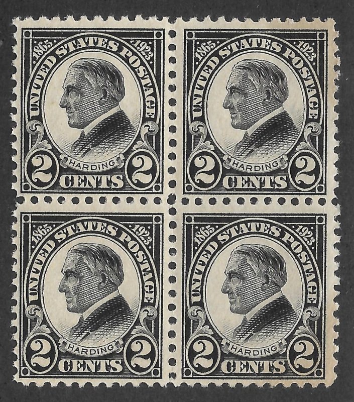 Doyle's_Stamps: MNH 1923 Warren G. Harding Block, Scott #610**